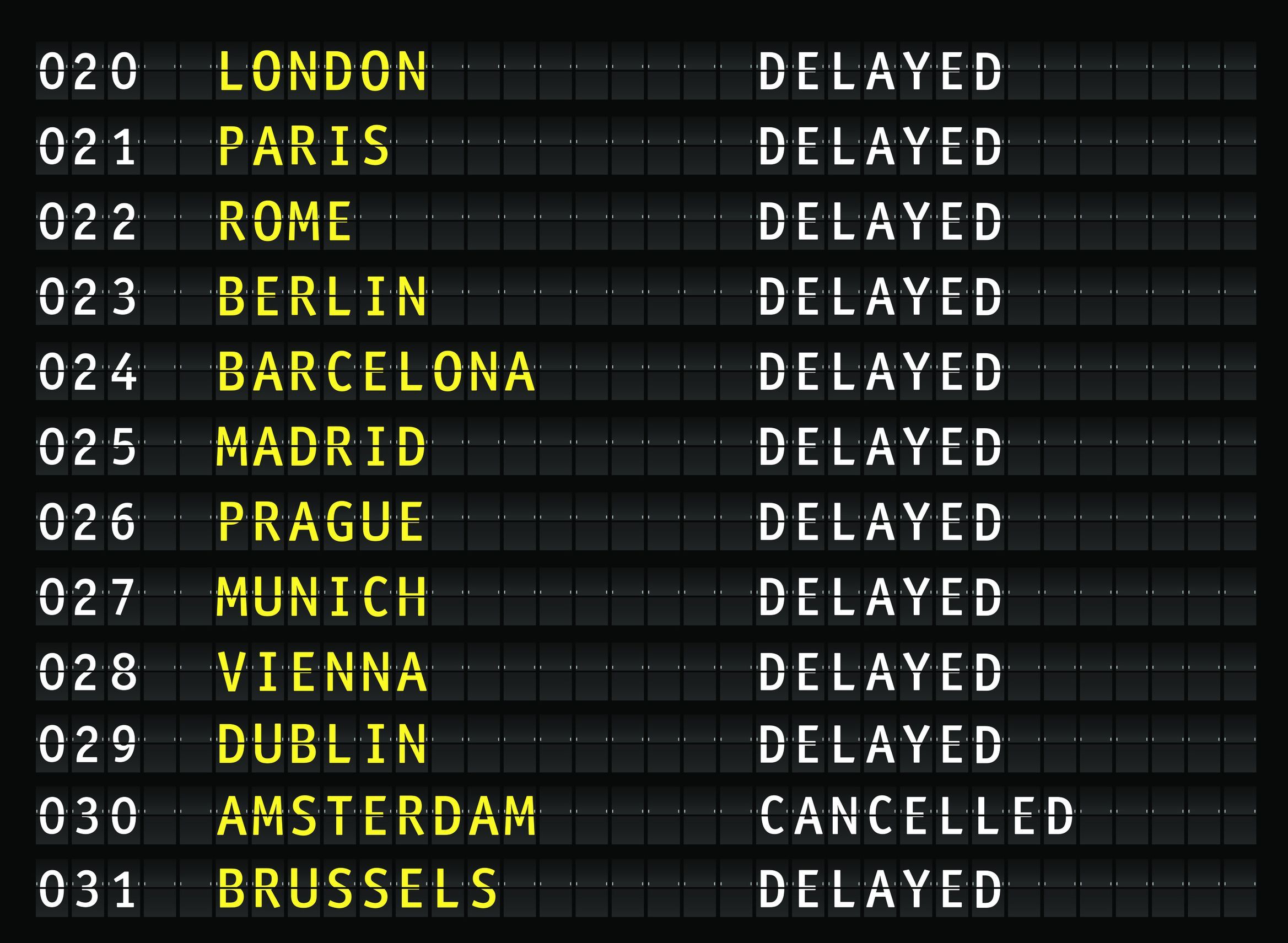 NO DELAYS